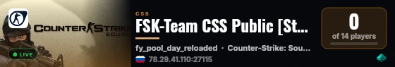 FSK-Team CSS Public [Steam/No-Steam] live status badge