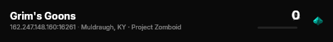 Grim's Goons live status badge
