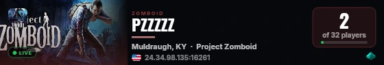 PZZZZZ live status badge