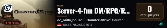 Server-4-fun DM/RPG/RTV/FastDL live status badge