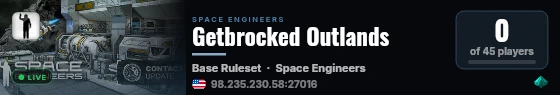 Getbrocked Outlands live status badge