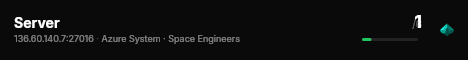 Server live status badge