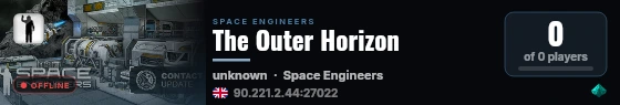The Outer Horizon live status badge