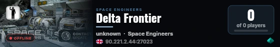 Delta Frontier live status badge