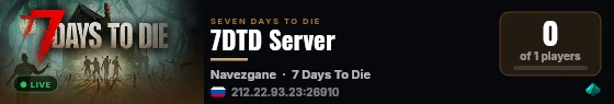 7DTD Server live status badge