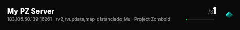 My PZ Server live status badge