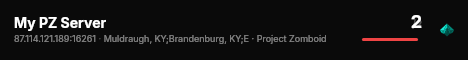 My PZ Server live status badge
