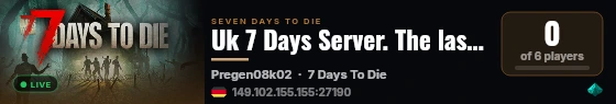 Uk 7 Days Server. The last attempt live status badge