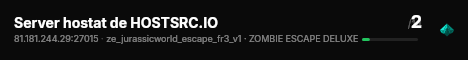 Server hostat de HOSTSRC.IO live status badge