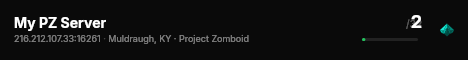 My PZ Server live status badge