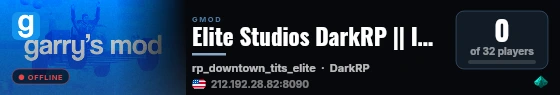 Elite Studios DarkRP || IN DEV so mess around atp lol live status badge