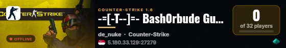-=[-T--]=- Bash0rbude GunGame | by terrorkom-clan.de live status badge
