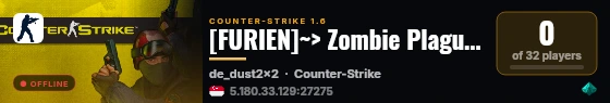 [FURIEN]~> Zombie Plague [CSO] <~ live status badge