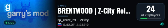 BRENTWOOD | Z-City RolePlay #2 live status badge