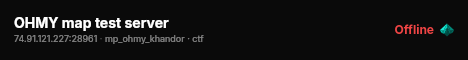 OHMY map test server live status badge