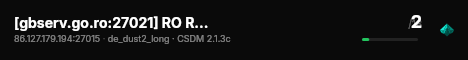 [gbserv.go.ro:27021] RO RESPAWN SERVER #CSDM live status badge