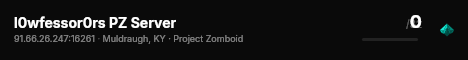 l0wfessor0rs PZ Server live status badge