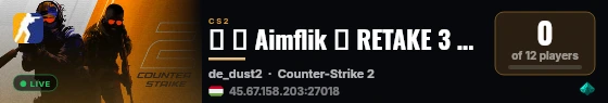 ▄ ▇ Aimflik ⭐ RETAKE 3 BALKAN !hu !mkdbg !cgeucro !srbihr live status badge