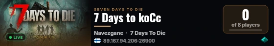 7 Days to koCc live status badge