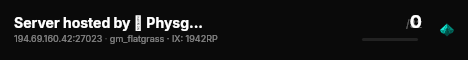 Server hosted by 🔵 Physgun.com live status badge