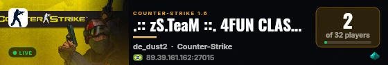 .:: zS.TeaM ::. 4FUN CLASSIC [Top15 | XP] 亗 @ZSTEAM.SITE live status badge