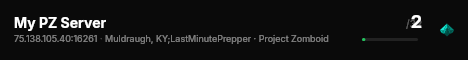 My PZ Server live status badge