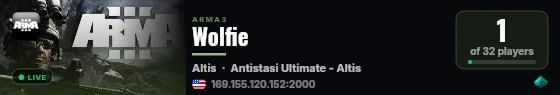 Wolfie live status badge