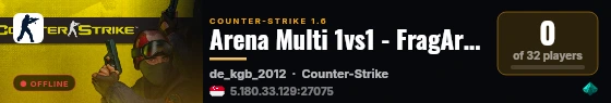 Arena Multi 1vs1 - FragArena.pl @pukawka.pl live status badge