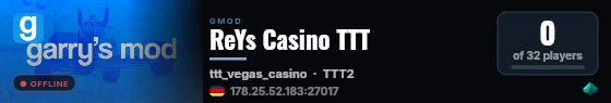 ReYs Casino TTT live status badge