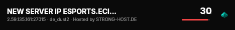 NEW SERVER IP ESPORTS.ECILA.RO live status badge