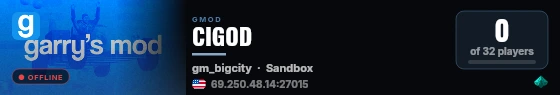 CIGOD live status badge