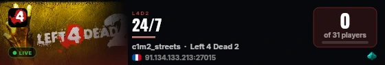 24/7 live status badge