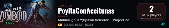 PoyitaConAceitunas live status badge