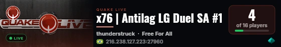 x76 | Antilag LG Duel SA #1 live status badge