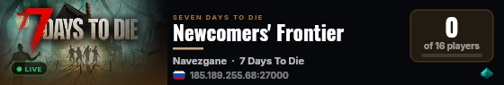 Newcomers' Frontier live status badge