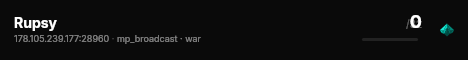 Rupsy live status badge
