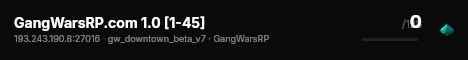 GangWarsRP.com 1.0 [1-45] live status badge