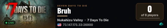 Bruh live status badge