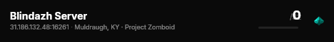 Blindazh Server live status badge
