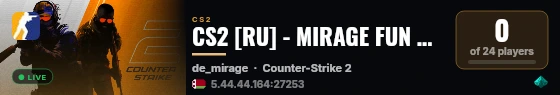 CS2 [RU] - MIRAGE FUN CHEATS #19 💚💚💚 live status badge