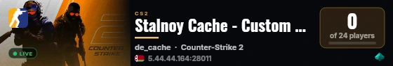 Stalnoy Cache - Custom Weapons&Agents !shop live status badge