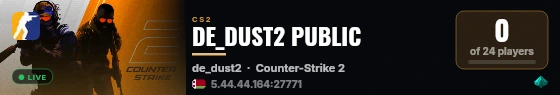 DE_DUST2 PUBLIC live status badge