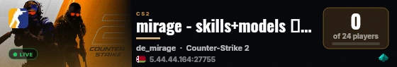 mirage - skills+models 💛 stalnoy.pro live status badge