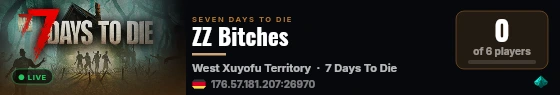 ZZ Bitches live status badge