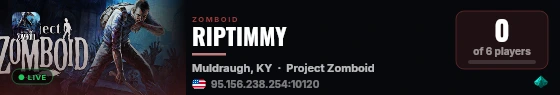 RIPTIMMY live status badge