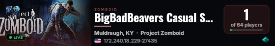 BigBadBeavers Casual Server (42.20) live status badge