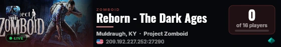 Reborn - The Dark Ages live status badge