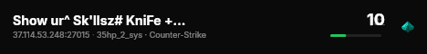 Show ur^ Sk'llsz# KniFe + RespawN^ live status badge