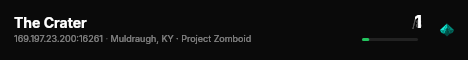 The Crater live status badge