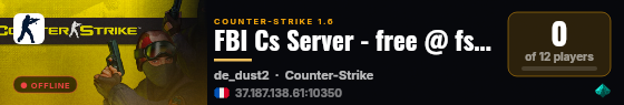 FBI Cs Server - free @ fshost.me live status badge